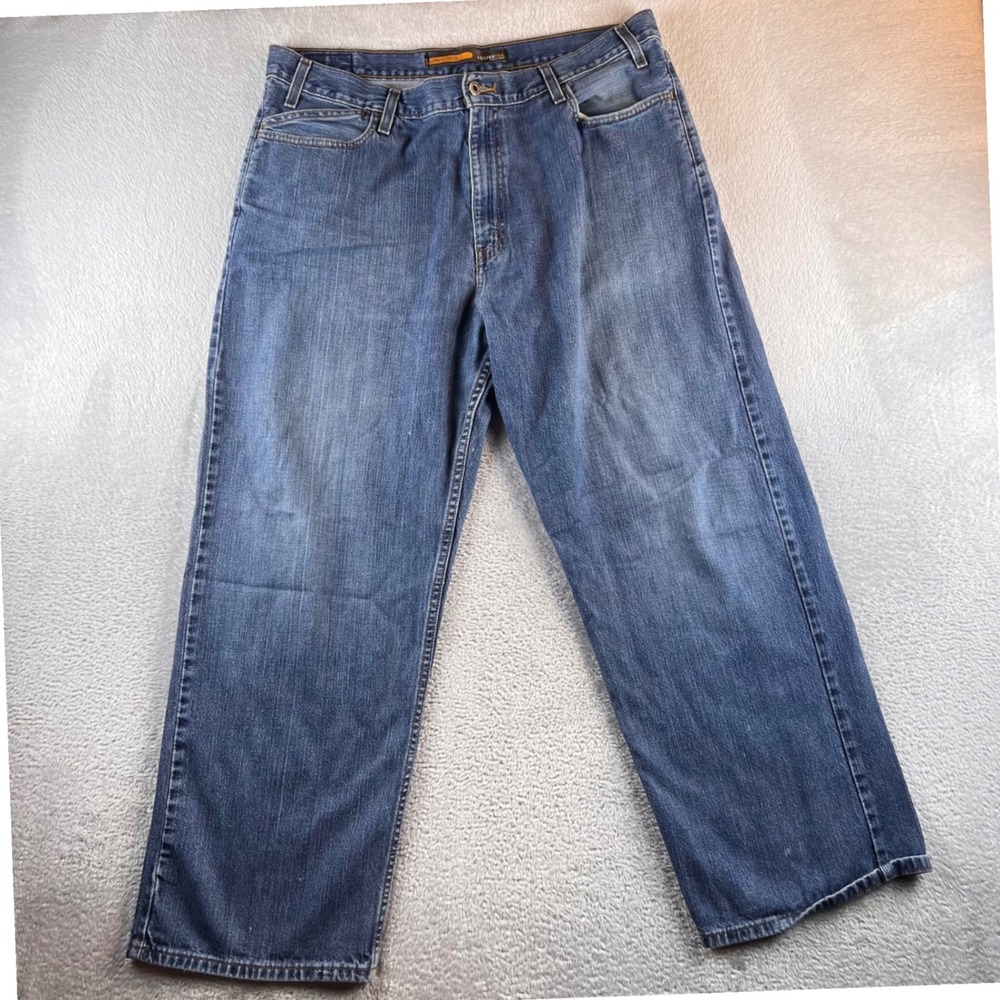 Levis SilverTab Low Loose Jeans Mens 38x30 Baggy Blue Denim Vintage y2k era wide